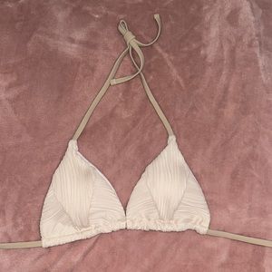 Pearl triangle bikini top